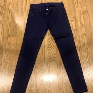 J Brand shimmer blue jeans